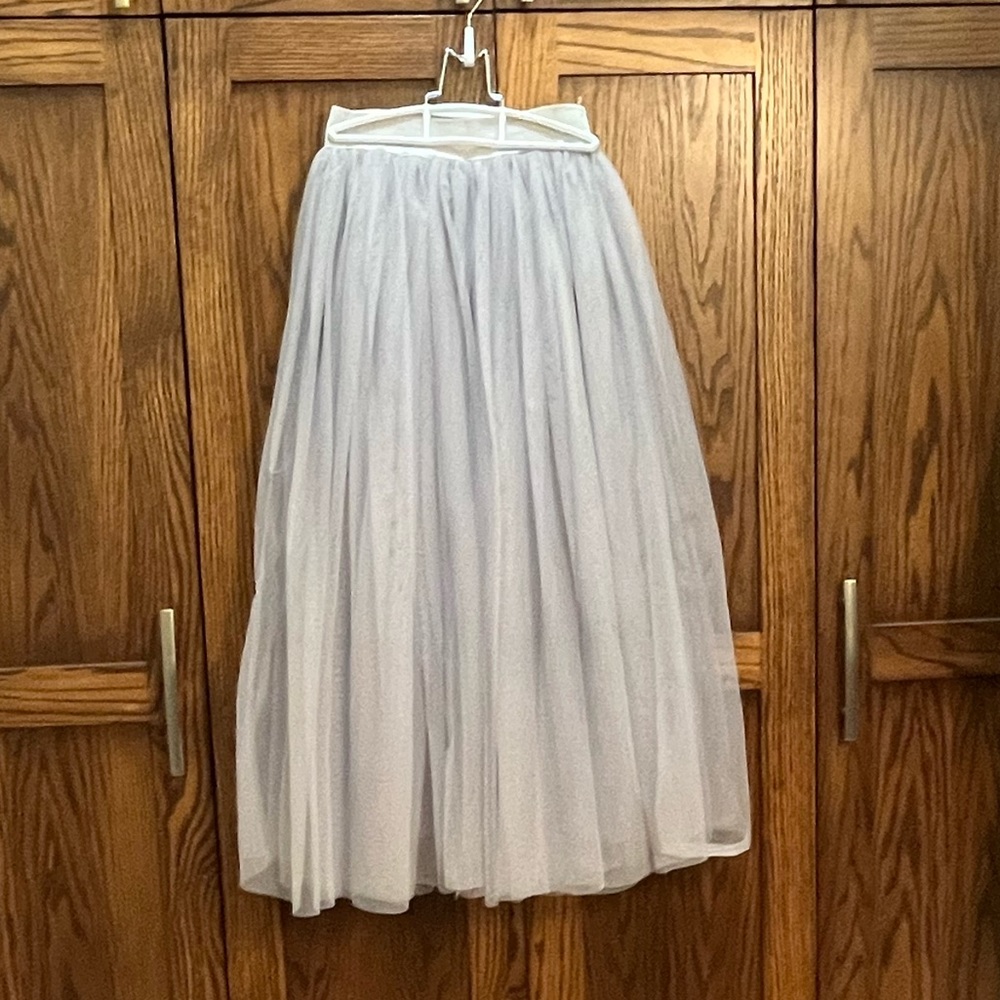 Grey Tulle Skirt